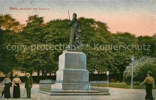 AK / Ansichtskarte Metz Moselle Marschall Ney Denkmal Statue Kat. Metz