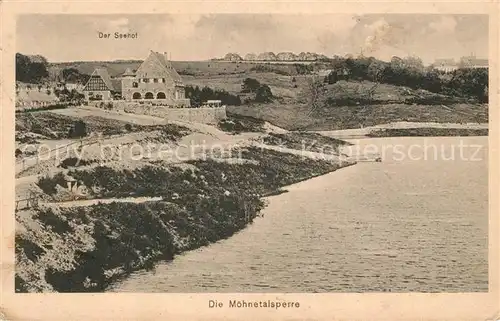 AK / Ansichtskarte Moehnetalsperre Seehof Gaststaette Restaurant am Stausee Kat. Sundern (Sauerland)