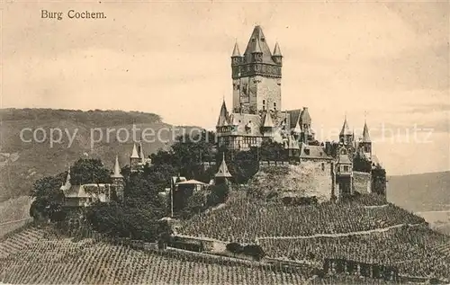 AK / Ansichtskarte Cochem Mosel Burg Weinberge Kat. Cochem