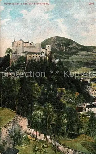 AK / Ansichtskarte Salzburg Oesterreich Festung Hohensalzburg von der Richterhoehe Kat. Salzburg