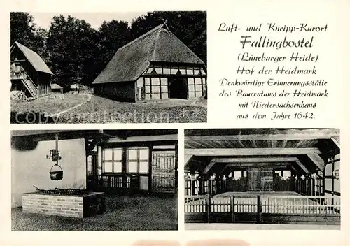 AK / Ansichtskarte Fallingbostel Hof der Heidmark Erinnerungsstaette Bauerntums der Heidmark Kat. Bad Fallingbostel