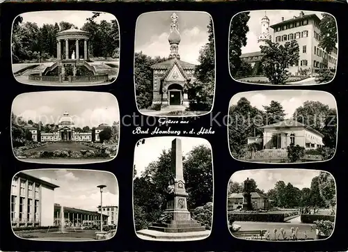 AK / Ansichtskarte Bad Homburg Wandelhalle Dekmal Bahnhof Kurpark  Kat. Bad Homburg v.d. Hoehe