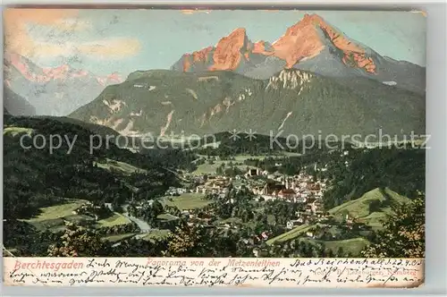 AK / Ansichtskarte Berchtesgaden Panorama von der Metzenleithen Kat. Berchtesgaden