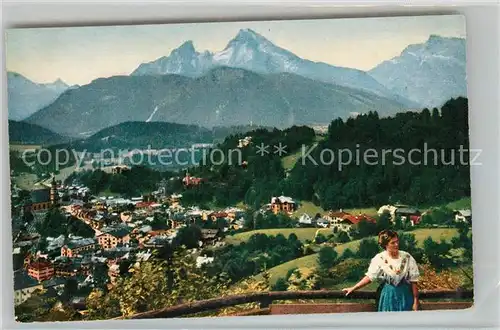 AK / Ansichtskarte Berchtesgaden mit Watzmann Kat. Berchtesgaden