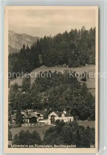 AK / Ansichtskarte Berchtesgaden Lehrerheim am Fuerstenstein Kat. Berchtesgaden