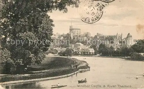 AK / Ansichtskarte Windsor Castle and River Thames Kat. City of London