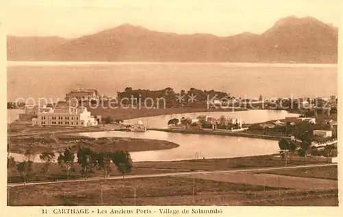 AK / Ansichtskarte Carthage Karthago Les anciens Ports Village de Salammbo Kat. Tunis