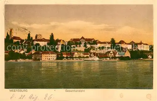 AK / Ansichtskarte Meersburg Bodensee Ansicht vom See aus Kat. Meersburg