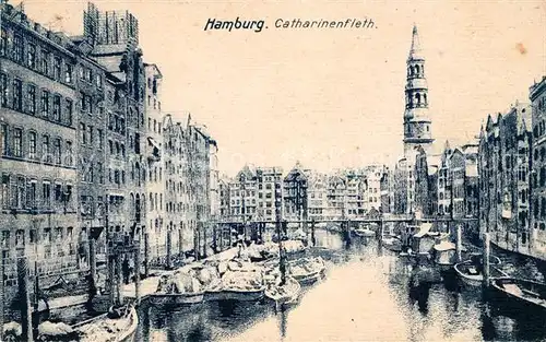 AK / Ansichtskarte Hamburg Katharinenfleth Fluechtlingskarte Kat. Hamburg