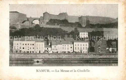 AK / Ansichtskarte Namur sur Meuse La Meuse et la Citadelle