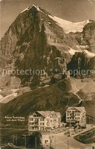 AK / Ansichtskarte Kleine Scheidegg Interlaken Berghotels mit Eiger Berner Alpen Kat. Kleine Scheidegg