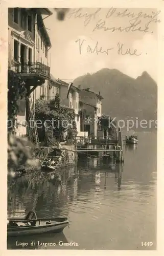 AK / Ansichtskarte Gandria Lago di Lugano Haeuserpartie am Luganer See Kat. Gandria
