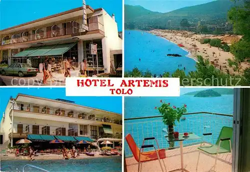 AK / Ansichtskarte Tolo Tolon Hotel Artemis Strand Terrasse Kat. Tolo