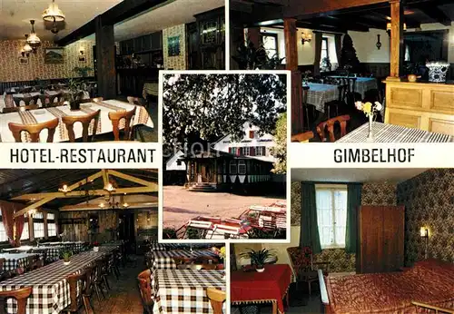 AK / Ansichtskarte Lembach Bas Rhin Elsass Hotel Restaurant Gimbelhof Gastraeume Zimmer Kat. Lembach