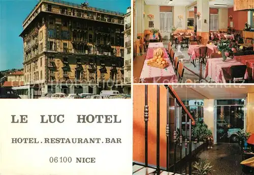 AK / Ansichtskarte Nice Alpes Maritimes Le Luc Hotel Restaurant Bar Kat. Nice