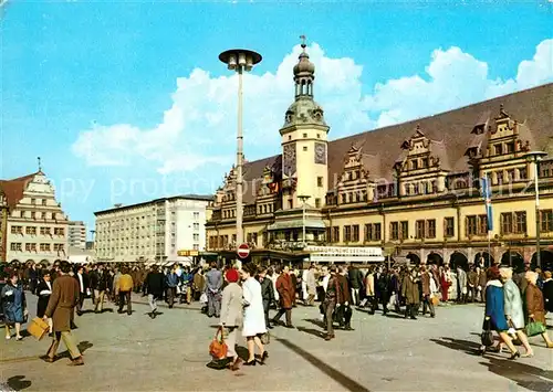 AK / Ansichtskarte Leipzig Altes Rathaus und Alte Waage am Markt Kat. Leipzig