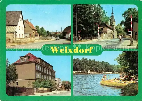 AK / Ansichtskarte Weixdorf Moritzburger Str Kulturhaus Polytechnische Oberschule Freibad Kat. Dresden