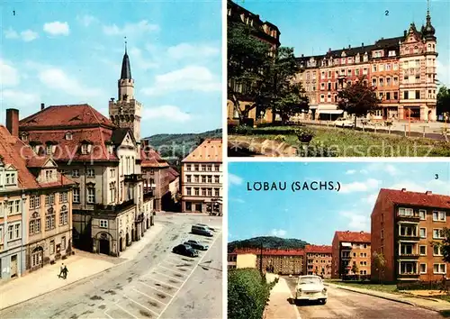 AK / Ansichtskarte Loebau Sachsen Platz der Befreiung Karl Marx Platz Lindenstrasse Kat. Loebau