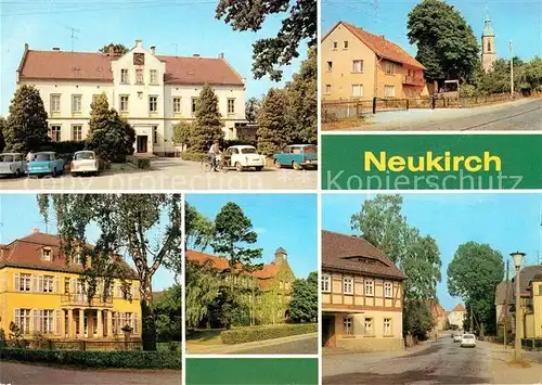 AK / Ansichtskarte Neukirch Bischofswerda Rat der Gemeinde Dorfstrasse Kinderkrippe Lessingschule Kat. Bischofswerda