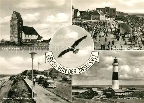 AK / Ansichtskarte Sylt Keltum Kirche Westerland Promenade Wenningstedt Kampen Kat. Sylt Ost