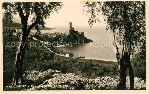 AK / Ansichtskarte Malcesine Lago di Garda Castello Gisto dal Nord Costa Kat. Malcesine