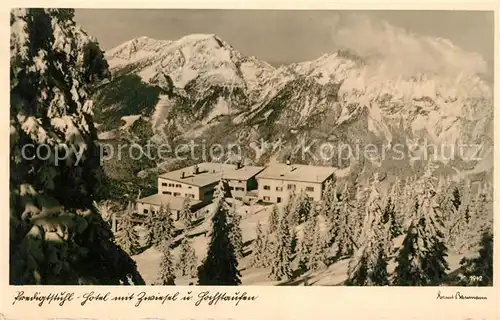 AK / Ansichtskarte Bad Reichenhall Predigtstuhl mit Zwiesel und Hochstaufen Alpenpanorama Kat. Bad Reichenhall