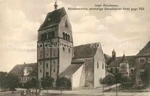 AK / Ansichtskarte Insel Reichenau Muensterkirche ehemalige Benediktiner Abtei gegr. 723 Kat. Reichenau Bodensee
