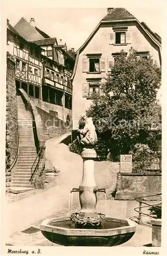 AK / Ansichtskarte Meersburg Bodensee Brunnen Altstadt Kat. Meersburg