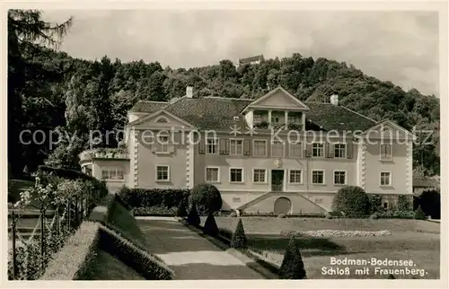 AK / Ansichtskarte Bodman Bodensee Schloss mit Frauenberg