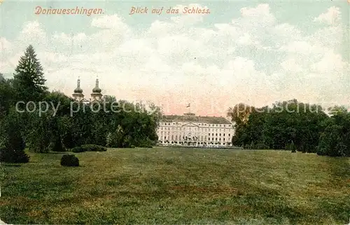 AK / Ansichtskarte Donaueschingen Schloss Kat. Donaueschingen