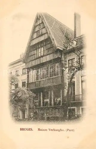 AK / Ansichtskarte Bruges Flandre Maison Verhaeghe Kat. 