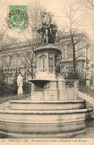 AK / Ansichtskarte Bruxelles Bruessel Monuent des Comtes Egmont Hornes Kat. 