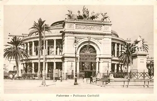 AK / Ansichtskarte Palermo Sicilia Politeama Garibaldi Kat. Palermo