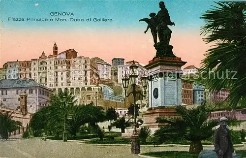 AK / Ansichtskarte Genova Genua Liguria Piazza Principe Duca di Galliera Kat. Genova