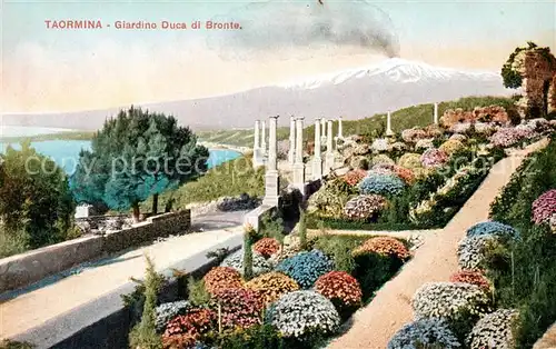 AK / Ansichtskarte Taormina Sizilien Giardino Duca di Bronte Kat. 