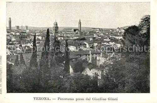 AK / Ansichtskarte Verona Veneto Panorama Giardino Giusti Kat. Verona
