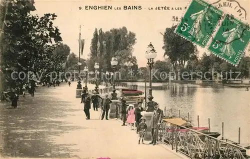 AK / Ansichtskarte Enghien les Bains Uferpromenade Kat. Enghien les Bains
