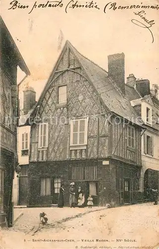 AK / Ansichtskarte Saint Aignan Loir et Cher Vieille Maison XIV St Ecle Kat. Saint Aignan