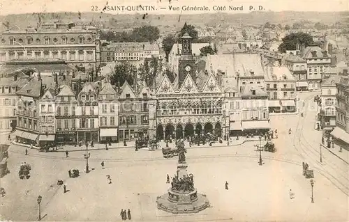 AK / Ansichtskarte Saint Quentin Aisne Panorama Cote Nord