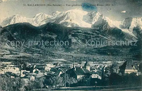 AK / Ansichtskarte Sallanches Panorama Mont Blanc Kat. Sallanches