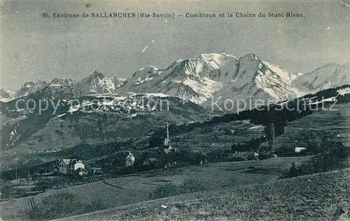 AK / Ansichtskarte Sallanches Combloux Chaine du Mont Blanc Kat. Sallanches