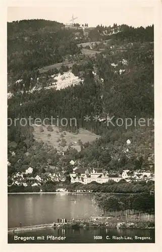 AK / Ansichtskarte Bregenz Bodensee Panorama Pfaender