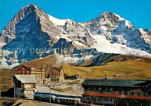 AK / Ansichtskarte Kleine Scheidegg Interlaken Eiger Moench Bergbahn Kat. Kleine Scheidegg