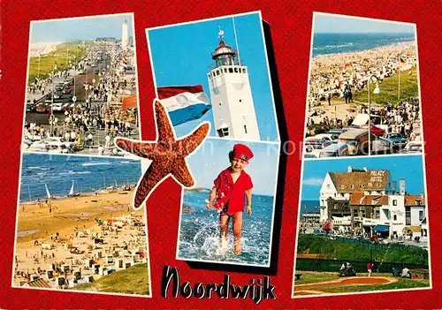 AK / Ansichtskarte Noordwijk aan Zee  Strand Kind  Kat. Noordwijk