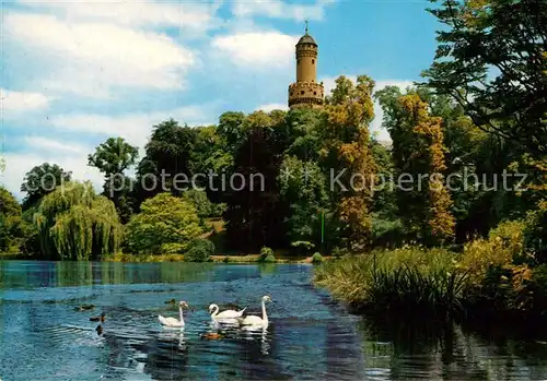 AK / Ansichtskarte Bad Homburg Schlossweiher Weisse Turm Kat. Bad Homburg v.d. Hoehe