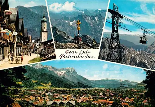AK / Ansichtskarte Garmisch Partenkirchen Luftseilbahn Kreuz Kat. Garmisch Partenkirchen