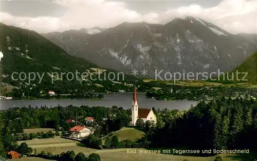 AK / Ansichtskarte Bad Wiessee mit Tegernsee und Bodenschneid Kat. Bad Wiessee