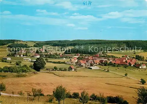AK / Ansichtskarte Oberrimbach Burghaslach Panorama Kat. Burghaslach