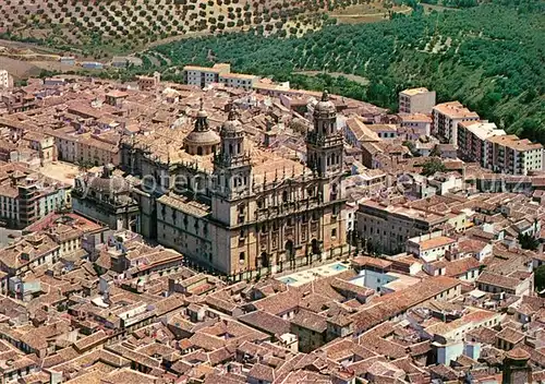 AK / Ansichtskarte Jaen Vista parcial y Catedral vista aerea Kat. Jaen