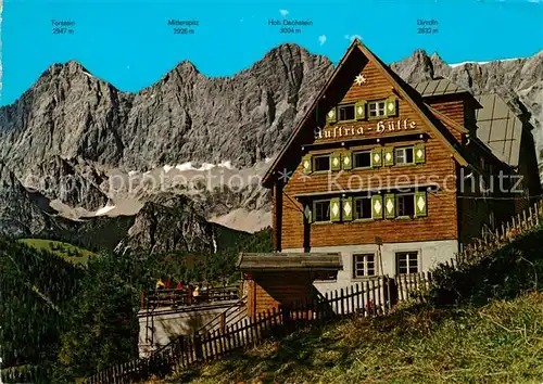 AK / Ansichtskarte Austriahuette Alpenvereinshuette an der Dachsteinsuedwand Kat. Ramsau Dachstein